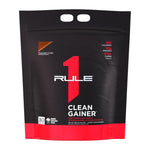 R1 Clean Gainer by Rule One, Chocolate Fudge 10 lb bag front (30 serves)