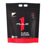 R1 Clean Gainer by Rule One, Cookies & Creme 10 lb bag front (30 serves)