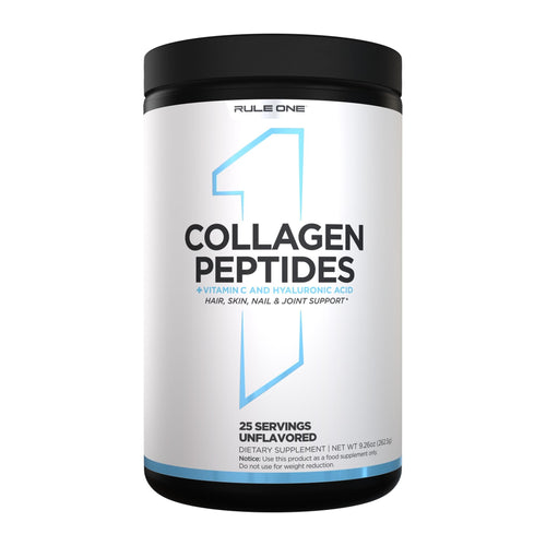 R1 Collagen Peptides by Rule One, Unflavoured 25 serve tub front