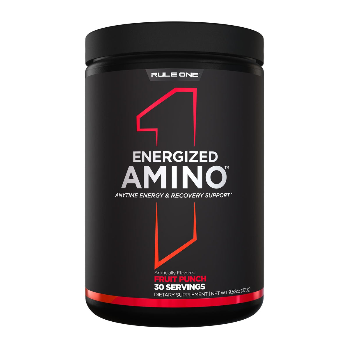Rule 1 R1 Energized Amino, Fruit Punch tub front - Image 9