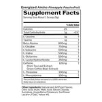 Rule 1 R1 Energized Amino, supplement facts panel