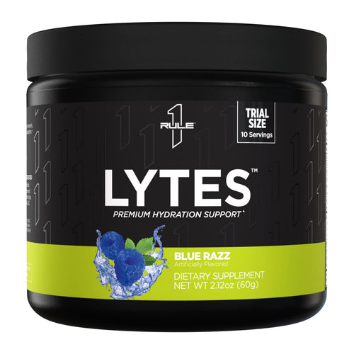 R1 Lytes - 10 Serves, 10 serve trial tub front (Blue Razz)