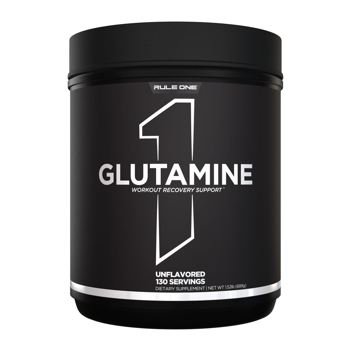 Rule One R1 Glutamine Powder – 75 Servings, 130 serve tub front - Image 3