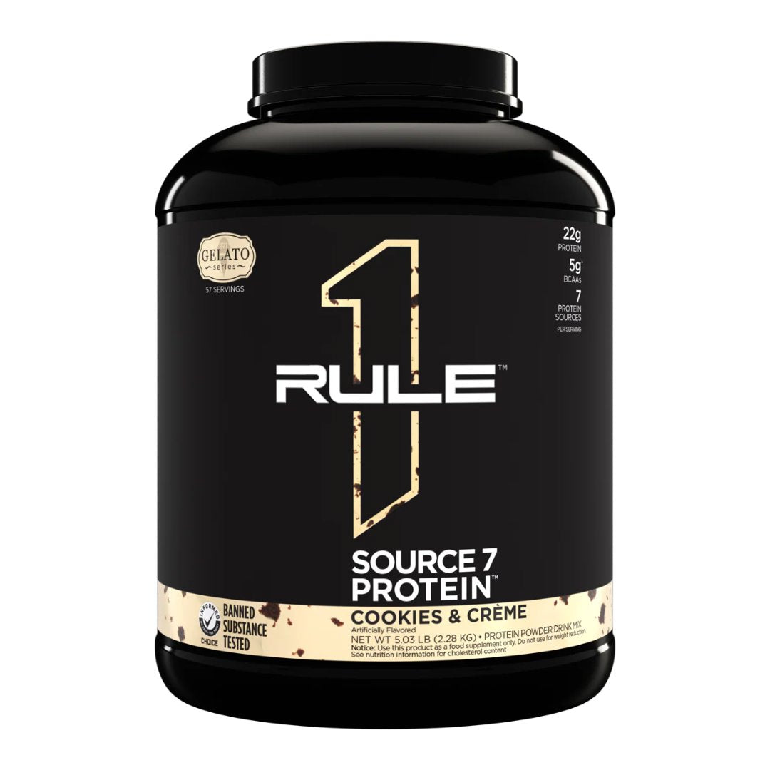 R1 Source7 Protein by Rule One PROTEIN RULE1 Cookies & Creme 5 Lbs 