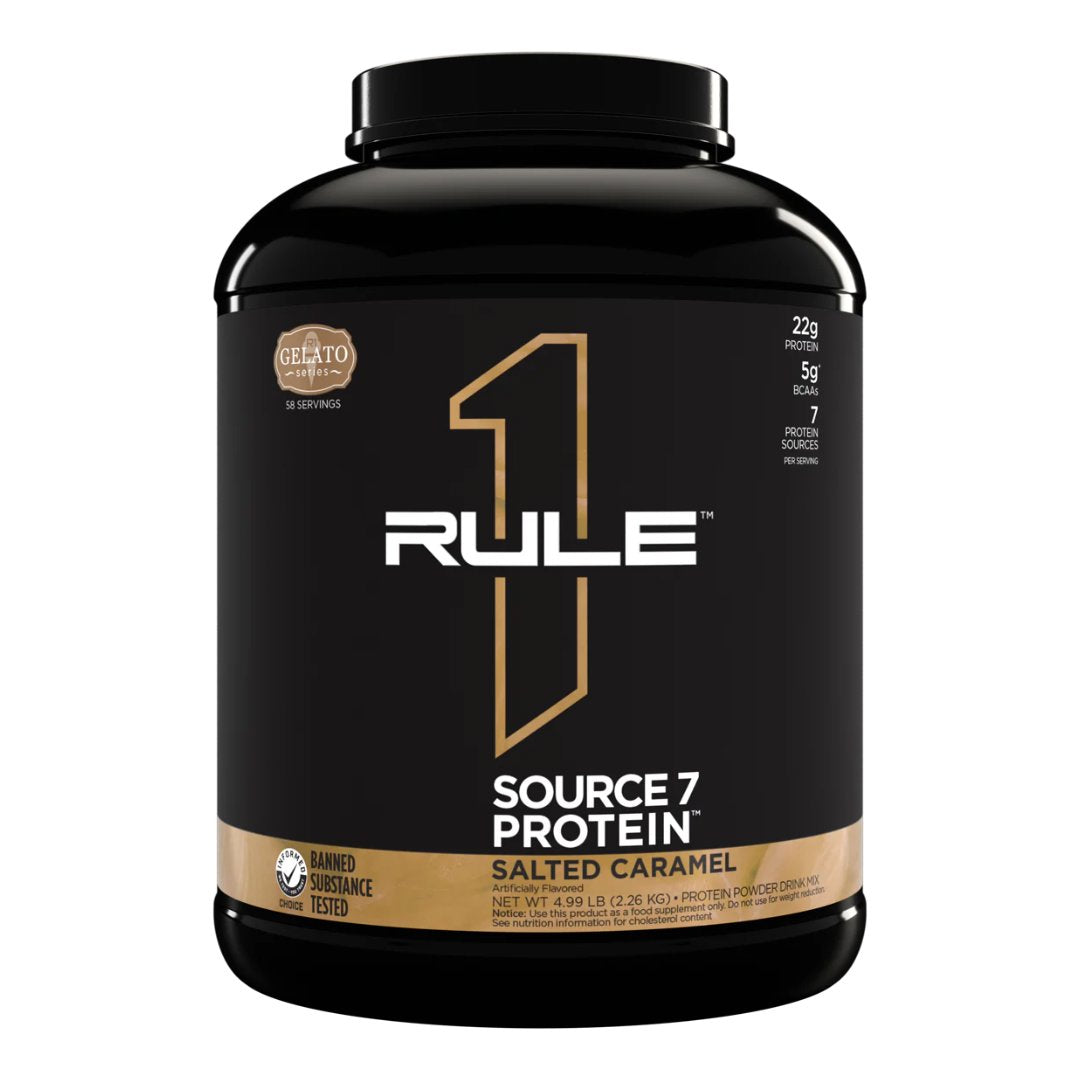 R1 Source7 Protein by Rule One PROTEIN RULE1 Salted Caramel 5 Lbs 