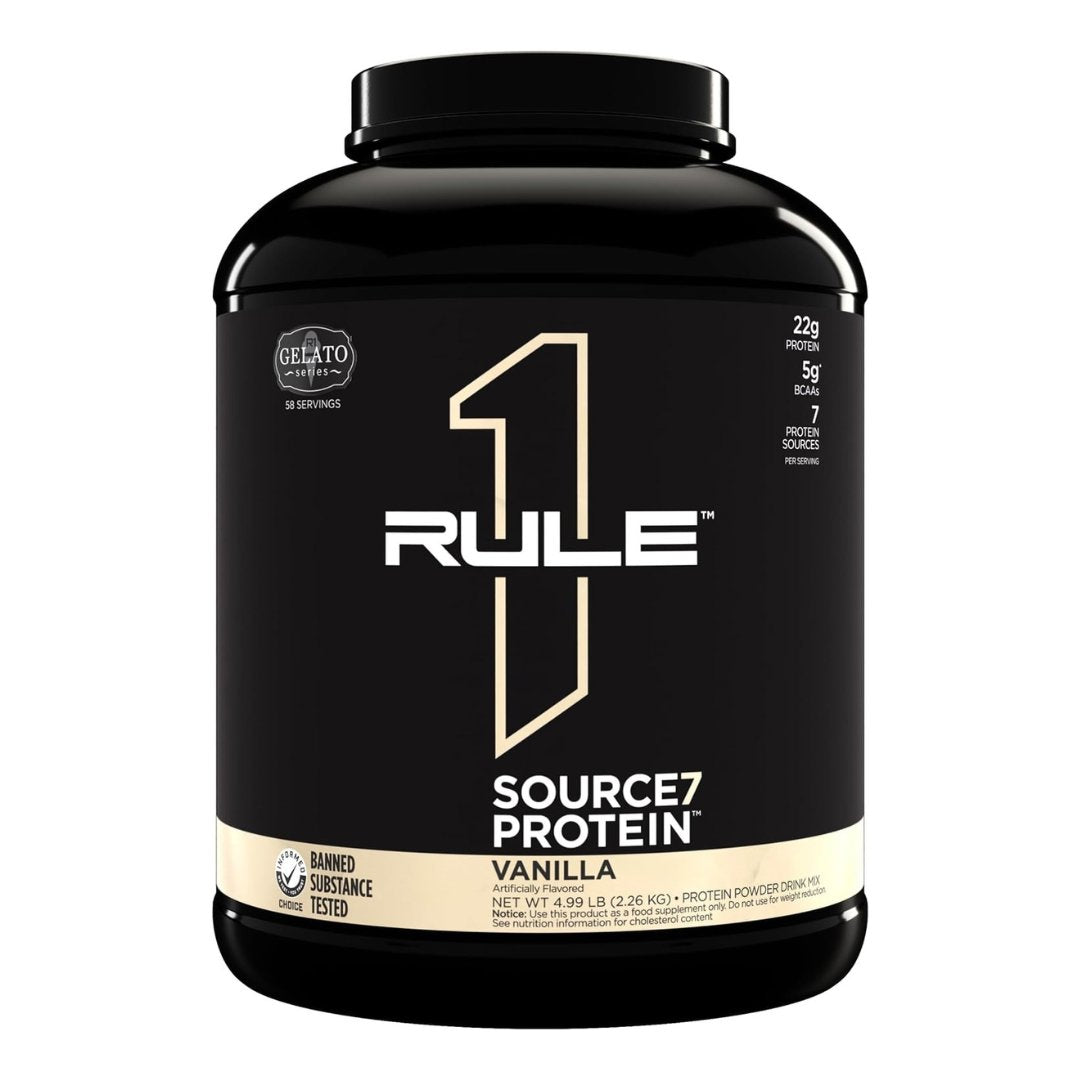 R1 Source7 Protein by Rule One PROTEIN RULE1 Vanilla 5 Lbs 