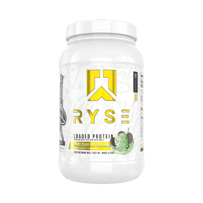 Ryse Loaded Protein choc chip mint ice cream 2 lbs