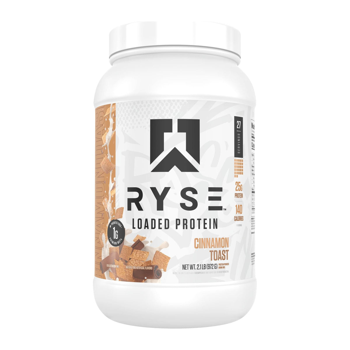 Ryse Loaded Protein, Cinnamon Toast 2.1 lb tub front - Image 9