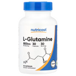 Nutricost L-Glutamine, 800mg, 30 Capsules