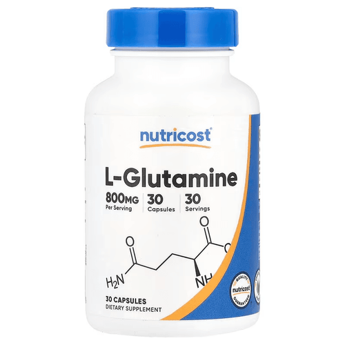 Nutricost L-Glutamine, 800mg, 30 Capsules