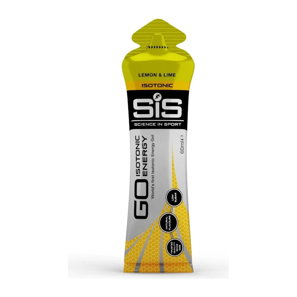 Go Isotonic Energy Gels, By Science In Sport, Lemon & Lime gel front - Image 3