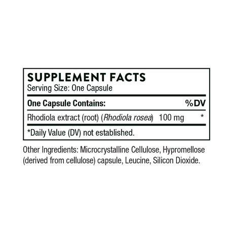 Thorne Rhodiola 100mg General Thorne