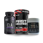 Super Athlete Stack supplement bundle with First Degree pre workout, CLA fat burner and acetyl L-carnitine by Supps247