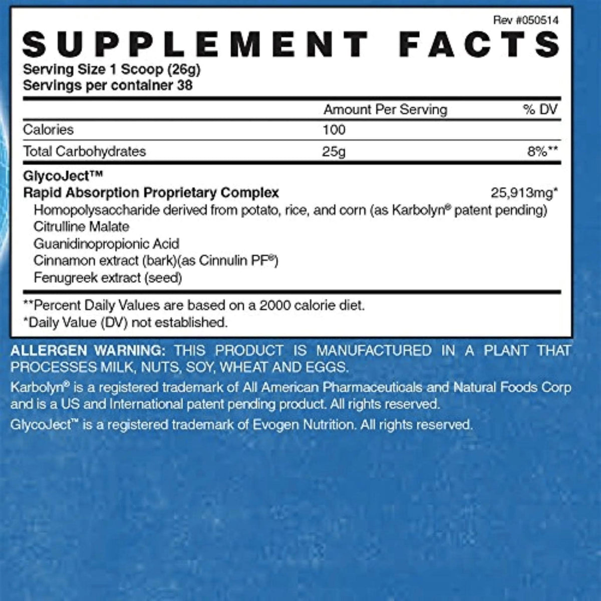 Evogen GlycoJect Carbohydrate Fuel carbs supps247Springvale  - Image 2