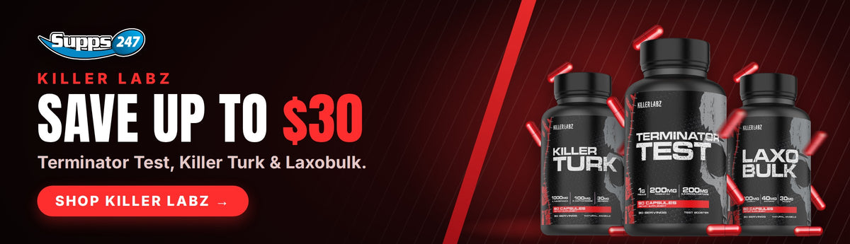 Killer Labz save up to $30 at Supps247