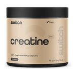 Switch Creatine Hcl Caps, front of tub