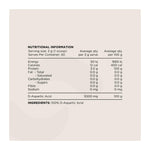 Switch D-Aspartic Acid, nutrition information panel