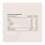 Switch DIm+, nutrition information panel