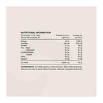 Switch HMB, nutrition information panel
