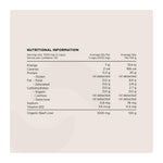 Switch Liver, nutrition information panel