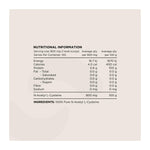 Switch NAC Powder, nutrition information panel