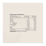 Switch Nutrition Glutamine 300g – 100 Serves, nutrition information panel