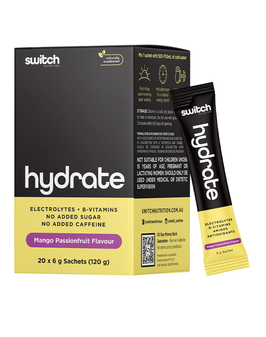Switch Nutrition Hydrate – 20 Sachets Mango Passionfruit - Image 7