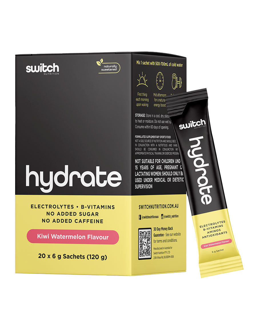 Switch Nutrition Hydrate – 20 Sachets Kiwi Watermelon