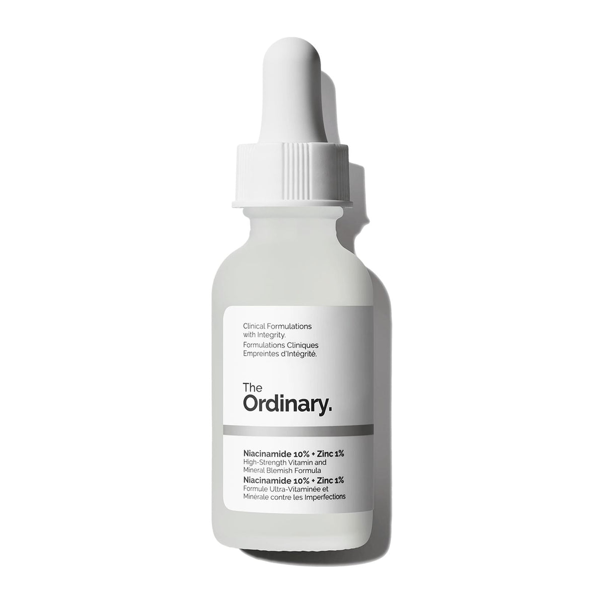 The Ordinary Niacinamide Zinc Serum, front of 30ml bottle - Image 1