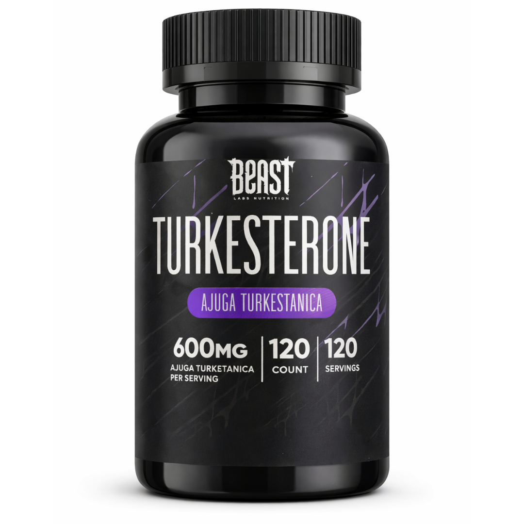 Turkesterone 600mg Ajuga Turkestanica by Beast Labs Nutrition 120 Count front bottle – SUPPS247