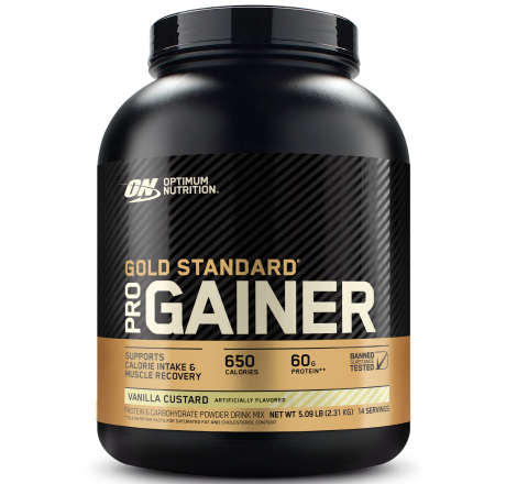 Gold Standard Gainer Weight Gainer mass gainer OPTIMUM NUTRITION pro vanilla custard 5 lbs 