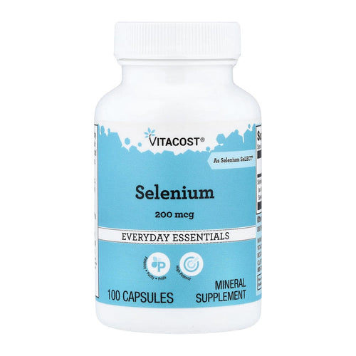 Vitacost Selenium 200 mcg, 100 Capsules, front of bottle