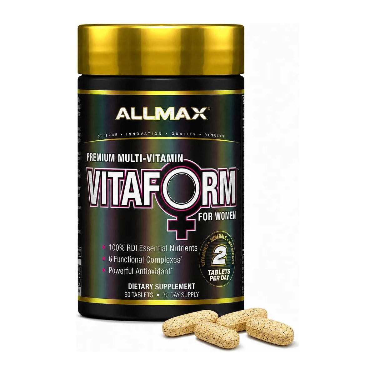 VITAFORM – Premium – Multi-Vitamin for Women – 30-Day Supply, front of bottle - Image 1