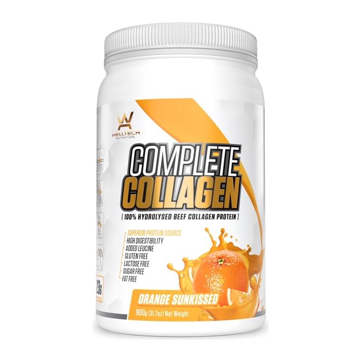 Welltech Nutrition Complete Collagen, Orange Sunkissed tub front - Image 3