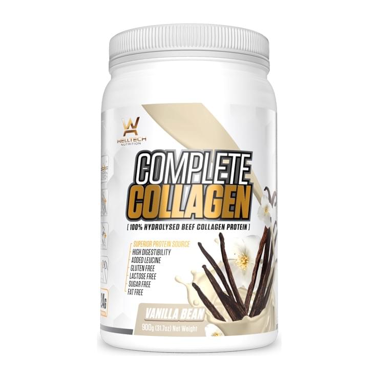 Welltech Nutrition Complete Collagen, Vanilla Bean tub front - Image 5