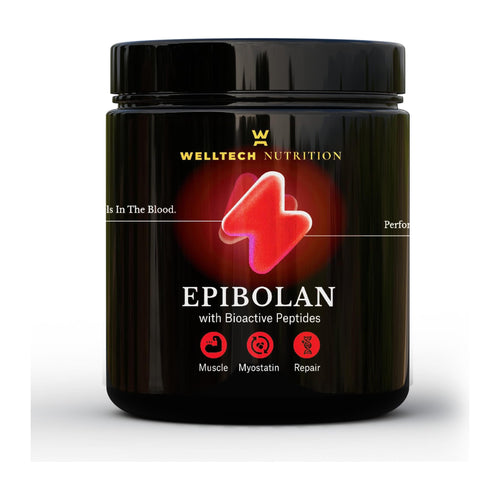 Epibolan Powder by Welltech Nutrition, front of tub