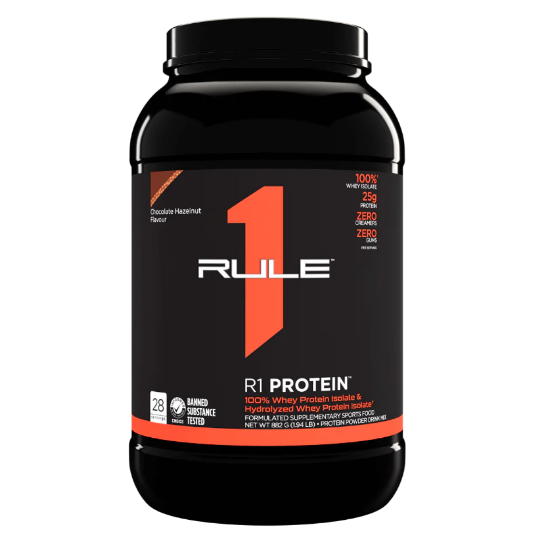 Whey Isolate Protein 2LB Chocolate Hazelnut by Rule 1 – Clearance Special $39.95 | SUPPS247 Australia - Image 1