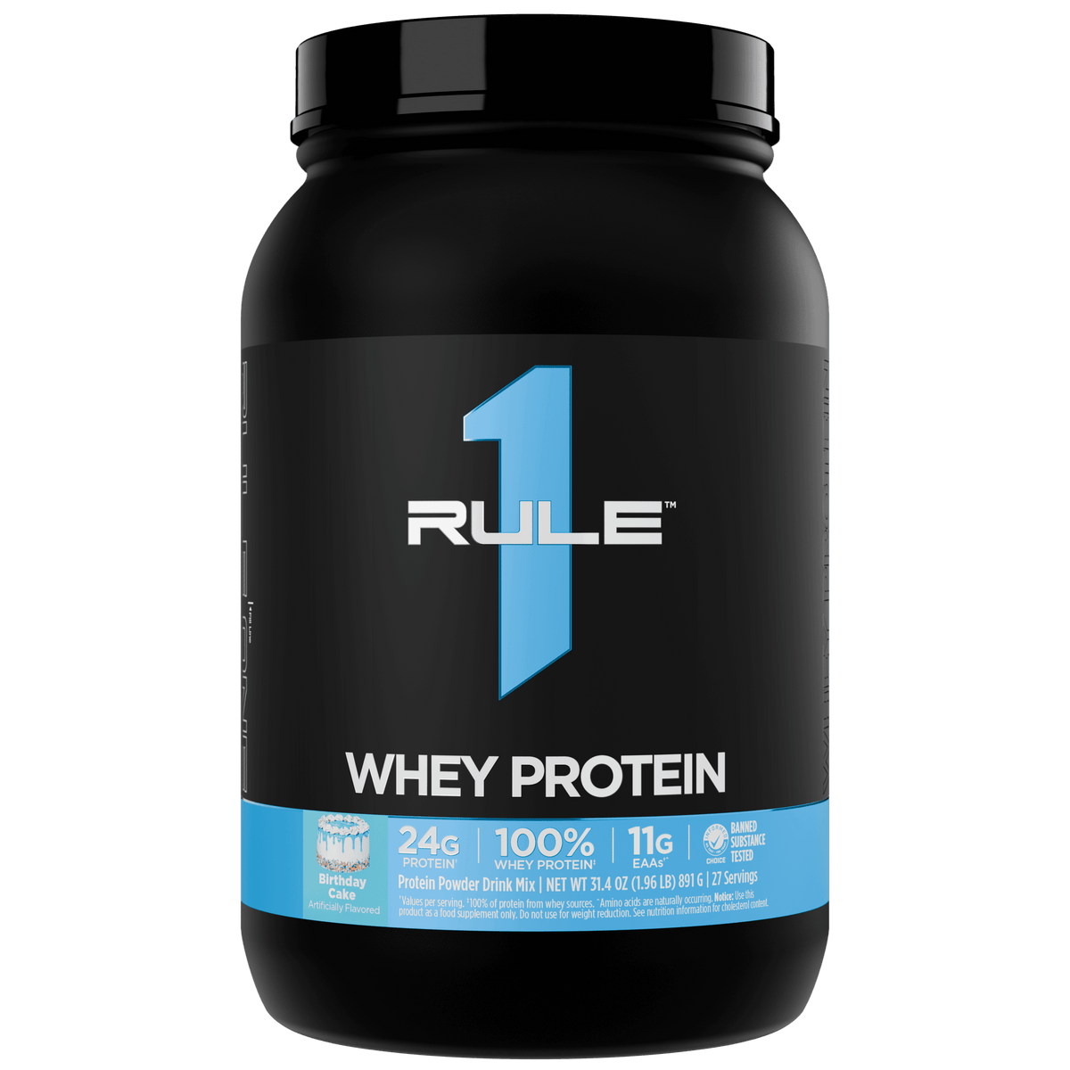 Rule 1 R1 Whey Blend 2LB Birthday Cake
