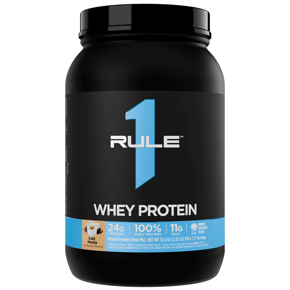 Rule 1 R1 Whey Blend 2LB Cafe Mocha - Image 8