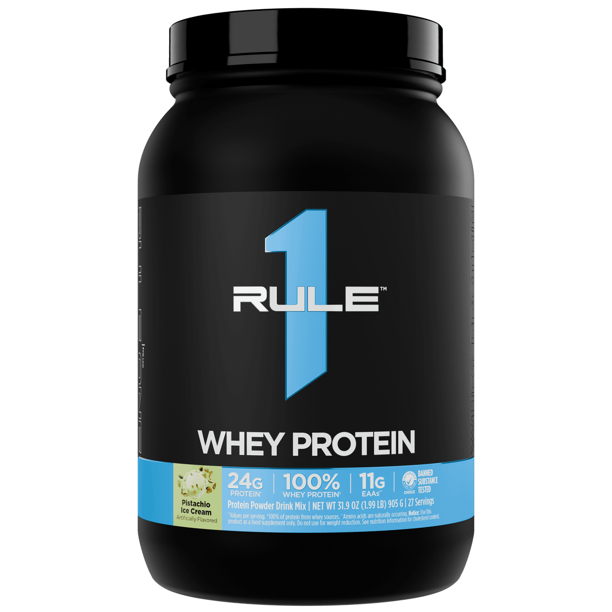 Rule 1 R1 Whey Blend 2LB Pistachio Ice Cream