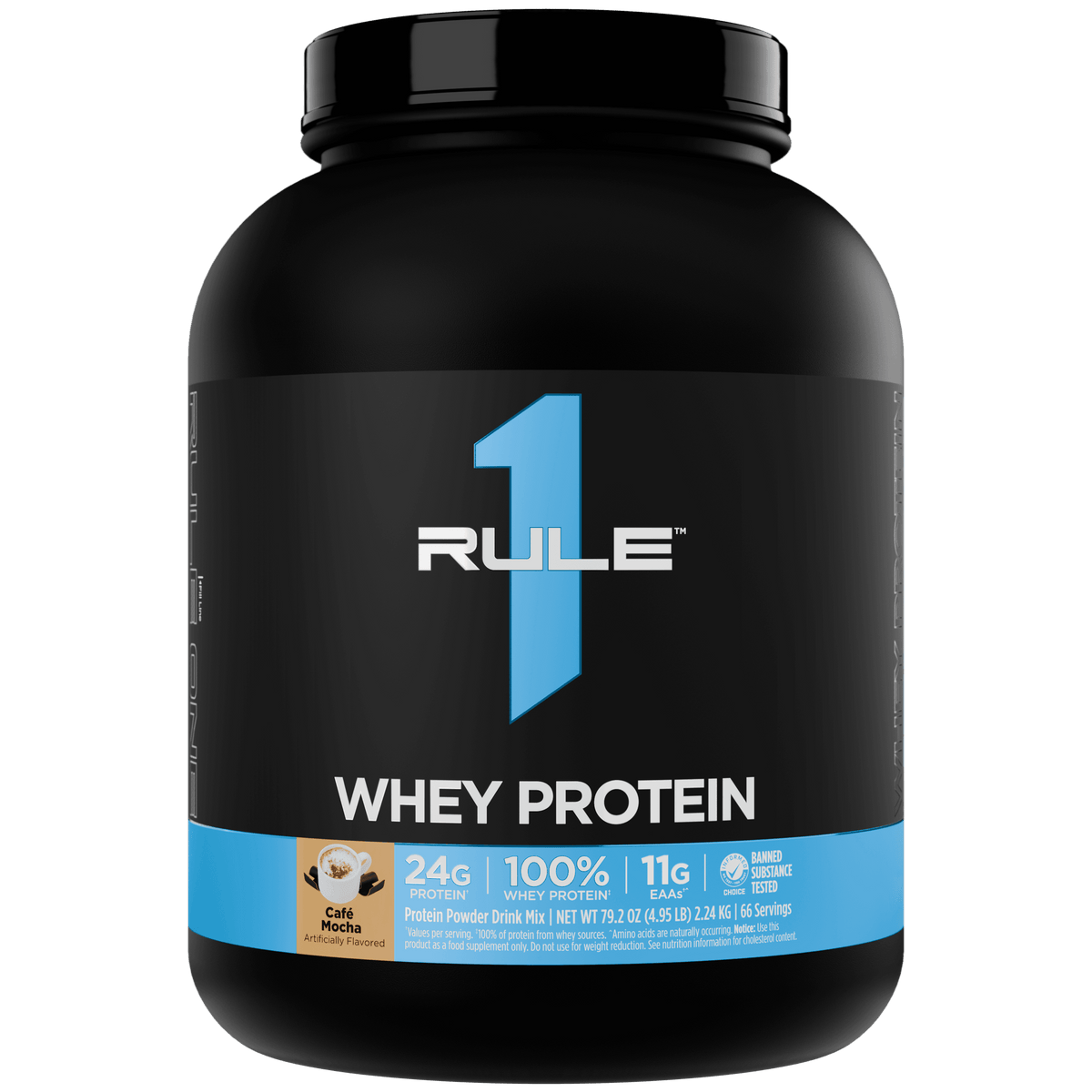 Rule 1 R1 Whey Blend 5LB Cafe Mocha - Image 25