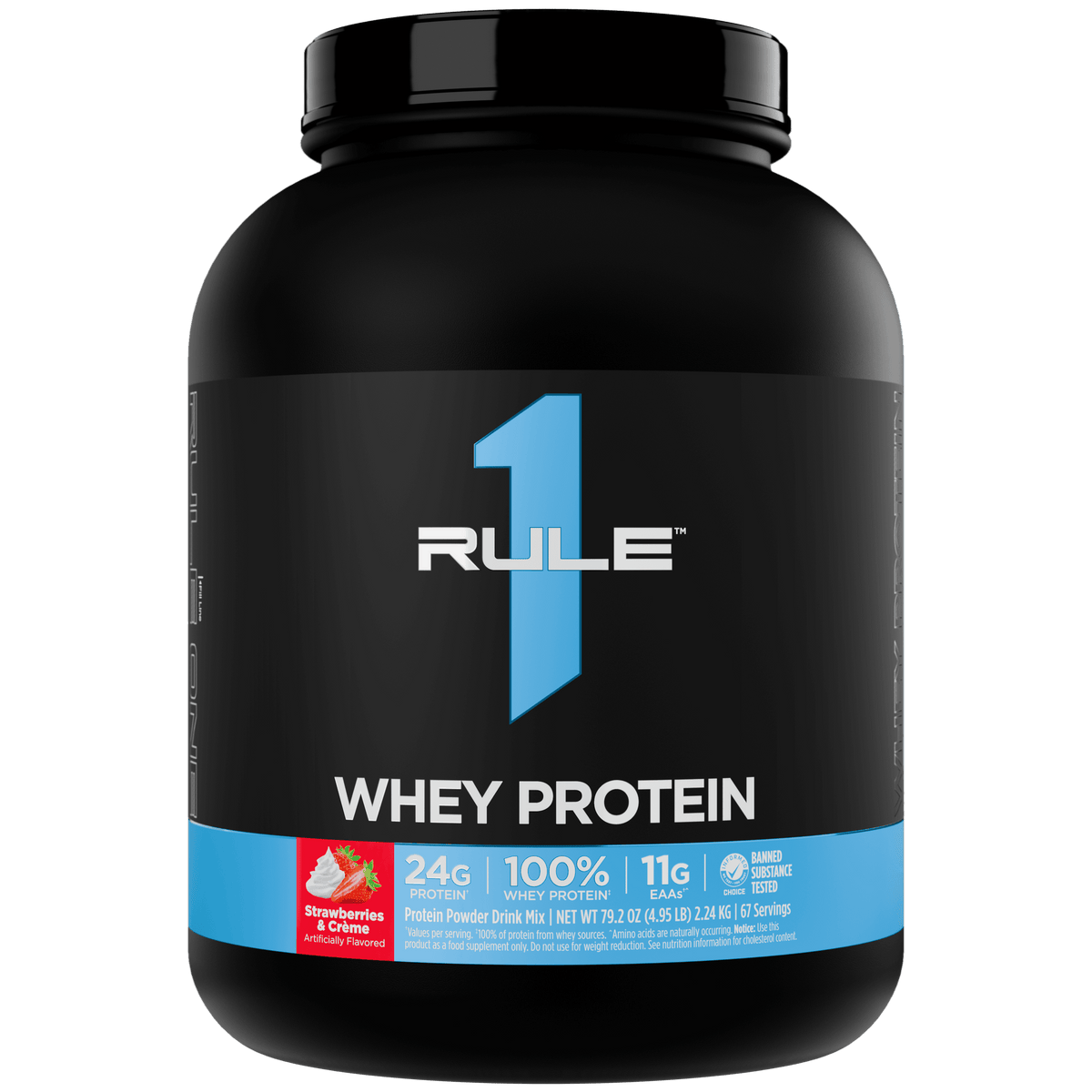 Rule 1 R1 Whey Blend 5LB Strawberries & Creme