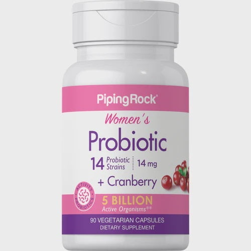 Women’s Probiotic + Cranberry, 90 Count General Piping Rock  - Image 1