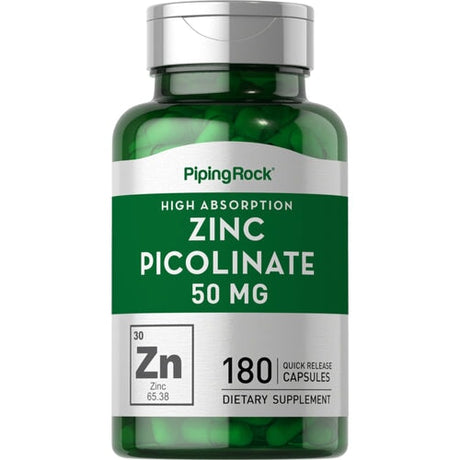 Zinc Picolinate (High Absorption Zinc), 50 mg by Piping Rock General Not specified 