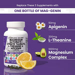 Magnesium Glycinate Complex 1000mg with L-Theanine 200mg Apigenin 50mg Back to results Amazon