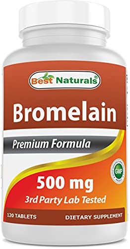 Best Naturals Bromelain 500 mg, 120 Tablets Enzymes supps247  - Image 1