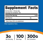 Nutricost Beta Alanine Powder 500 Grams Back to results supps247