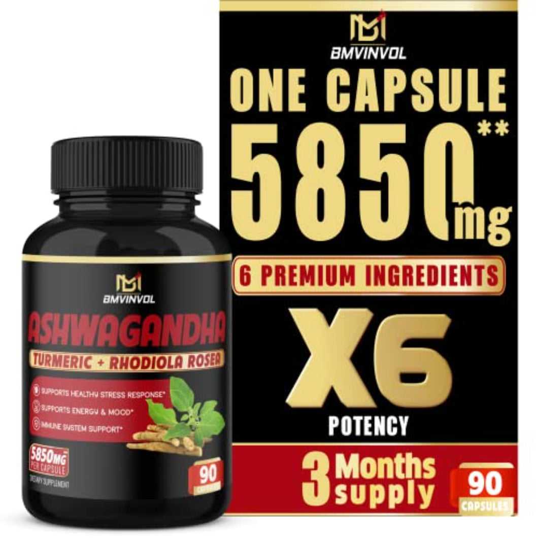 Ashwagandha Capsules 5850 mg Multivitamins & Minerals supps247