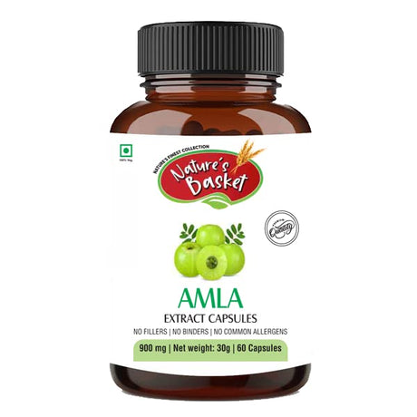 Nature's Basket Amla Extract Capsules 900mg Vitamins & Supplements supps247