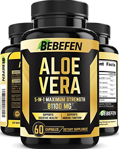 Aloe Vera Extract Capsules 81100mg Aloe Vera supps247 - Image 1